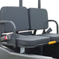 Kawasaki UTV REAR SEATS - 300 Lbs Cap - Safety Belts - Install Bracket - Addon