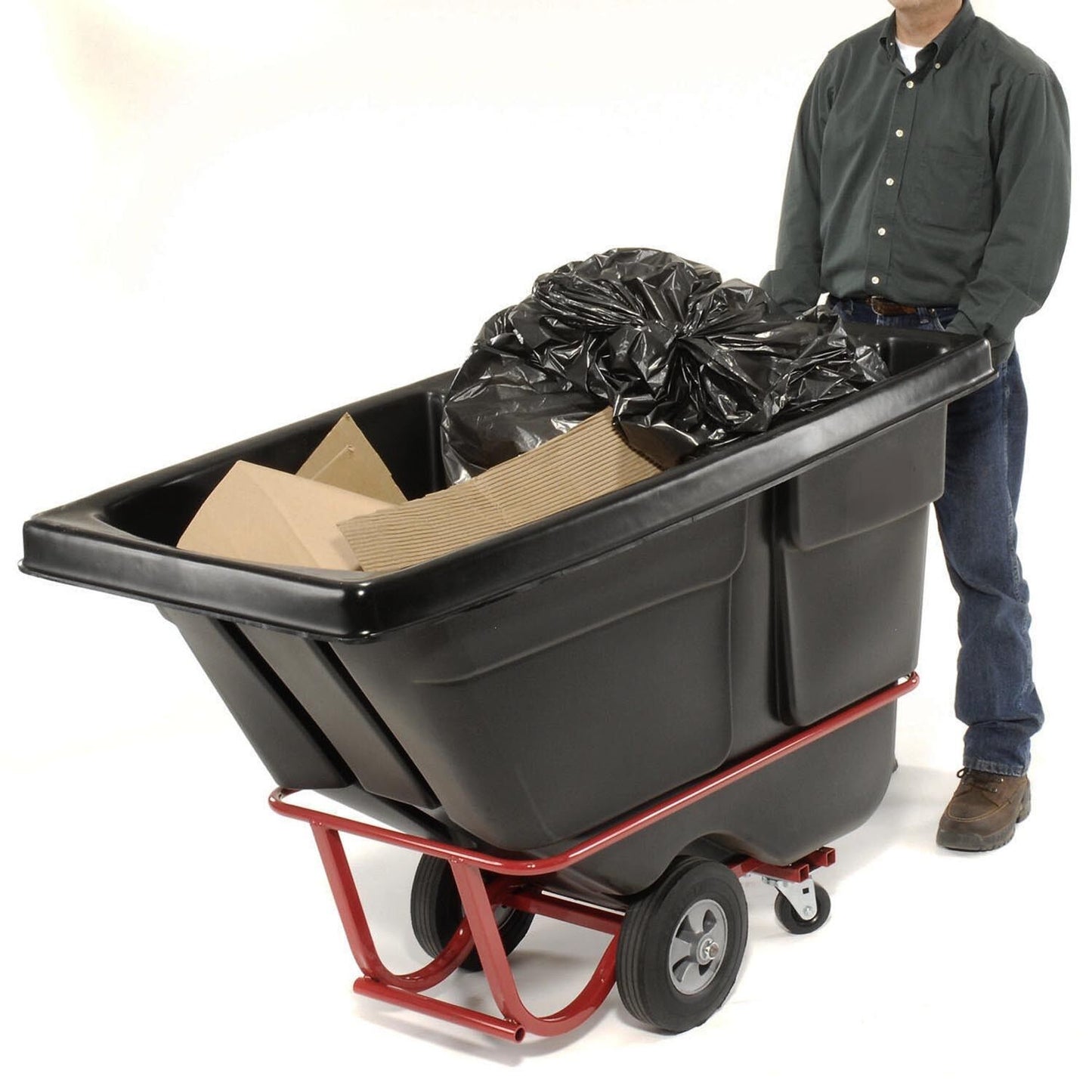 Tilt TRASH BIN - 1400 lbs Capacity - 1/2 Cubic Yard - Portable - Waste - Garbage