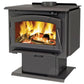 Wood Burning Stove Heater - 65,000 BTU - 2000 sqft Capacity - Blower - Ash Pan