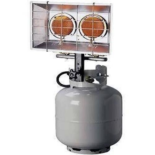 HEATER Propane - Tank Mounted - Two Head Piezo Ignitor - Industrial Grade