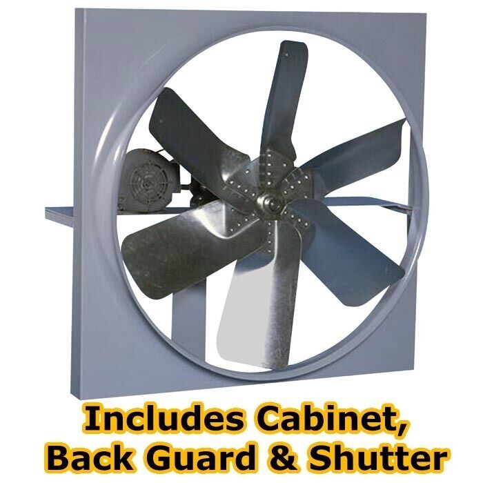 36" Belt Driven Exhast Fan - 14,541 CFM - 1 Ph - 16.6/8.3 Amps - 115/230 Volts