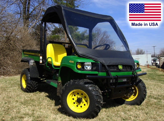 VINYL WINDSHIELD and ROOF Combo for John Deere Gator TS TX & Turf Gator