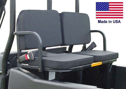 Club Car UTV REAR SEATS - 300 Lbs Capacity - Safety Belts - Commercial Duty