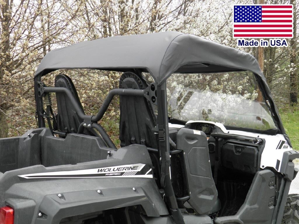 VINYL WINDSHIELD and ROOF for Yamaha Wolverine - Puncture Proof - Soft Top