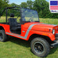 SOLID HARD Windshield & ROOF for Mahindra Roxor - Soft Top - Puncture Resistant