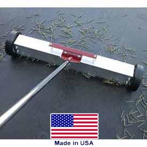 Magnetic Sweeper - 36" Cleaning - 8" Wheels - Push Broom Style - Commercial