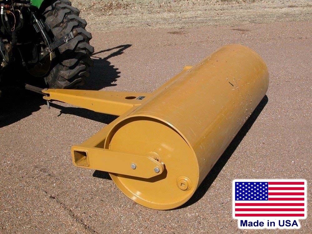 7 ft Drum Roller - Pull Behind - Drawbar Hitch - 1054 lbs Empty - 148 Gallon Cap