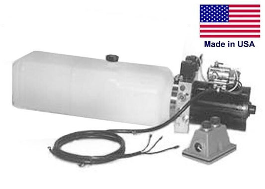 COMMERCIAL Hydraulic DC Power Unit - 4 Way Function - Horizontal Mount 0.86 Gal