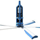 8 ft Ceiling Fan - 67,178 CFM - 2,000 sqft - 230 Volts - 3 Ph - 1 HP - 5 Blades