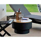 24" Round Fire Pit & Wooden Top - Table - Outdoor Heating - Custom - Designer